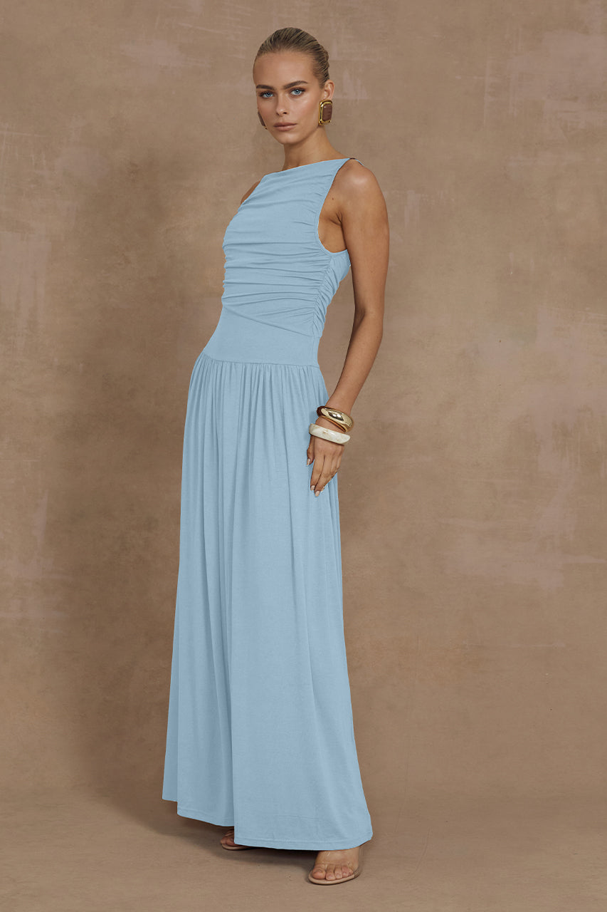 Runaway The Label Nalla Maxi Dress Ice Blue Xs