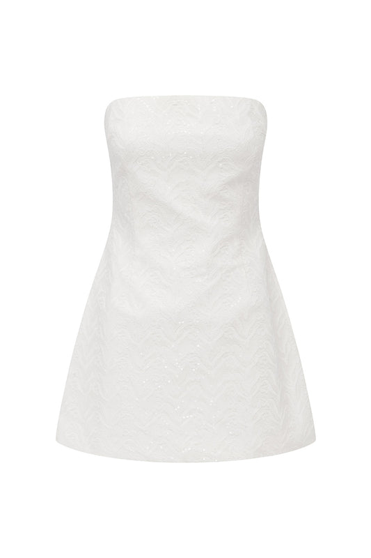 CARLETI MINI DRESS - IVORY