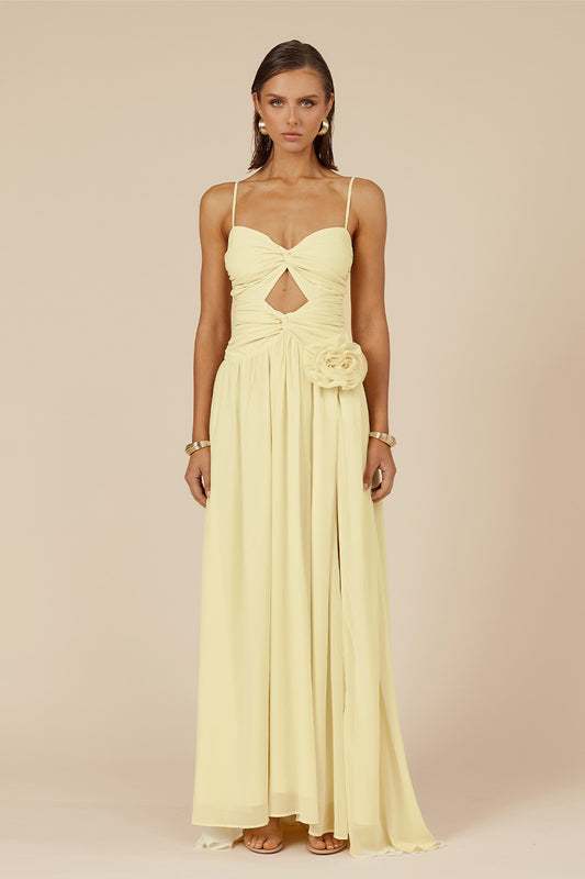 DANIKA MAXI DRESS - LEMON