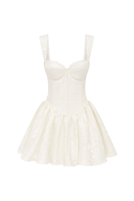 JOELLE MINI DRESS - IVORY