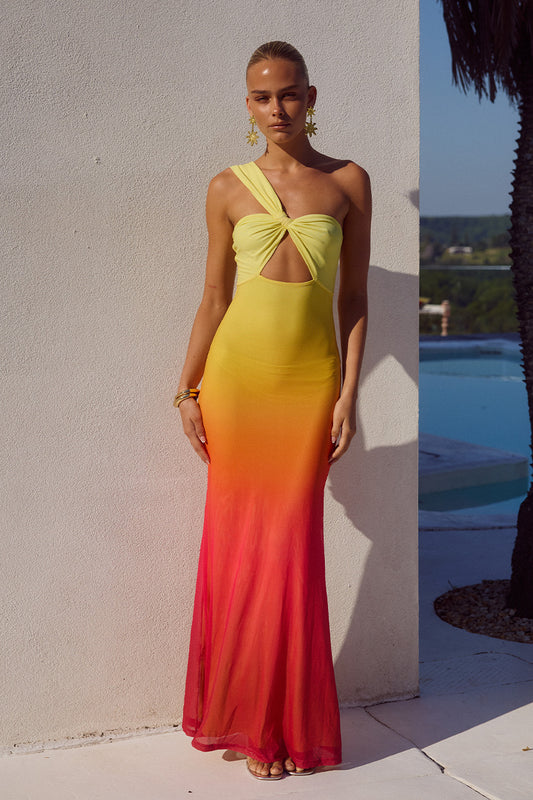 KYREE MAXI DRESS - MIMOSA OMBRE