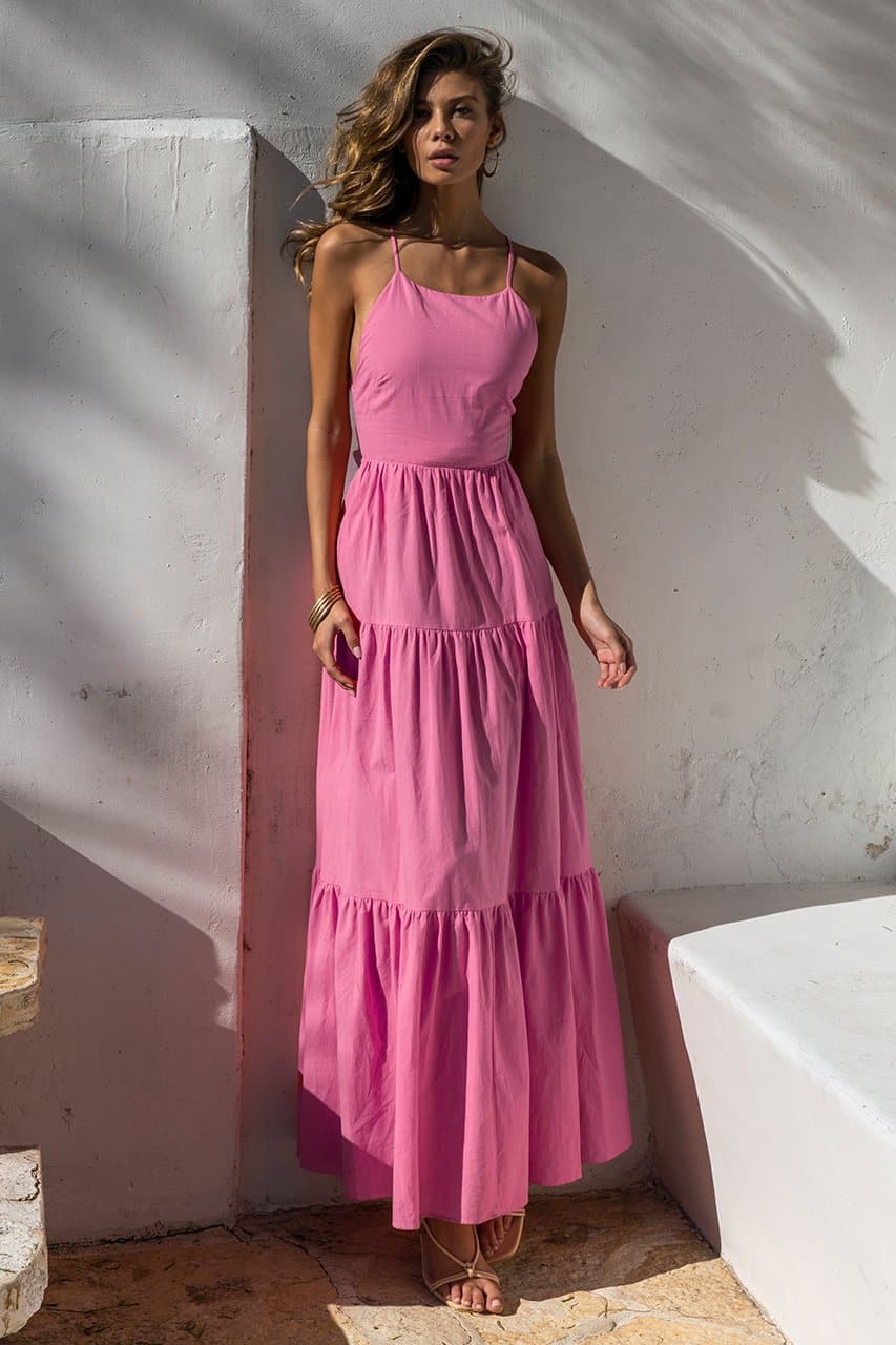 Remy Maxi Dress - Bubblegum – us.runawaythelabel.com